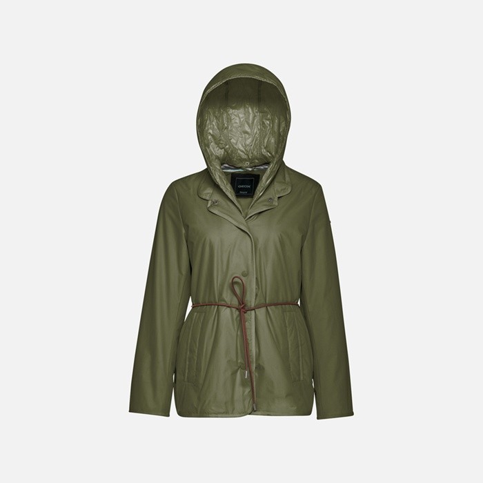 Jacket with hood PLUMMERY WOMAN Mayfly | GEOX