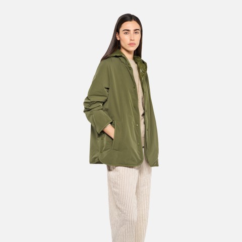 Jacket with hood PLUMMERY WOMAN Mayfly - image number 0 | GEOX