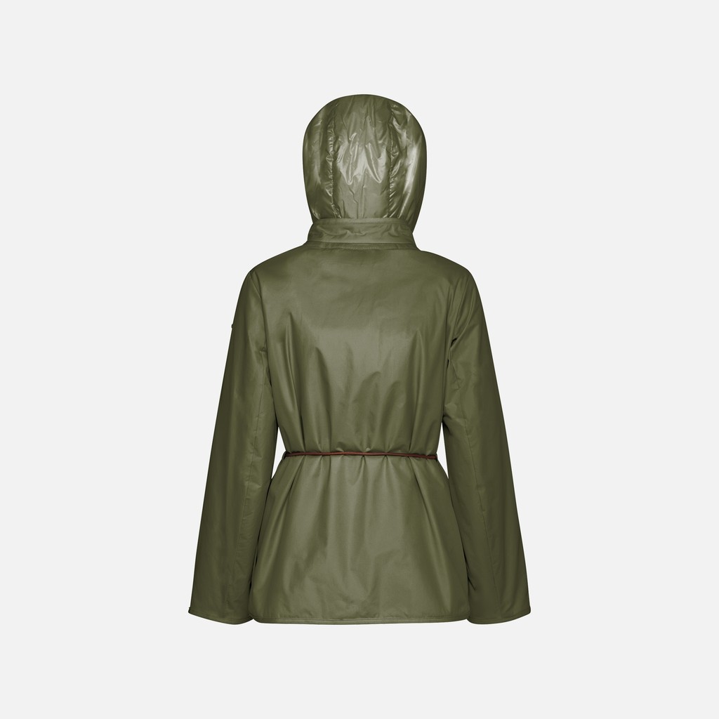 Jacket with hood PLUMMERY WOMAN Mayfly - image number 2 | GEOX