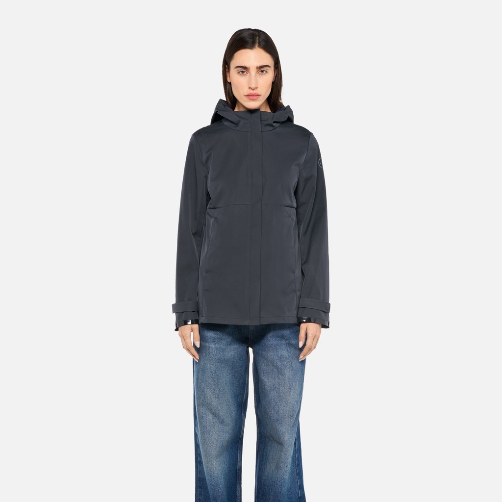 Parka court SPHERICA FEMME Bleu nuit - image number 1 | GEOX