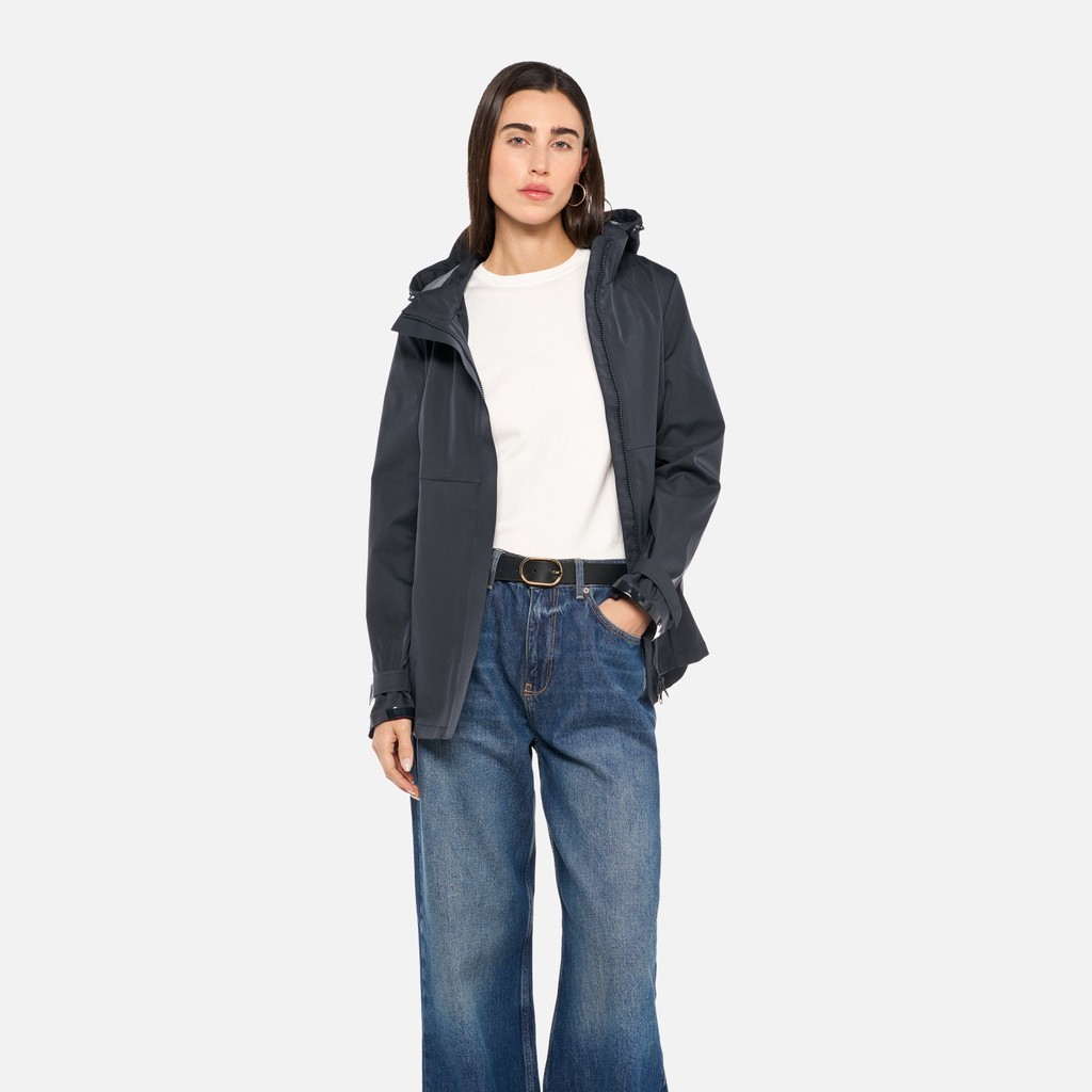 Parka court SPHERICA FEMME Bleu nuit - image number 0 | GEOX