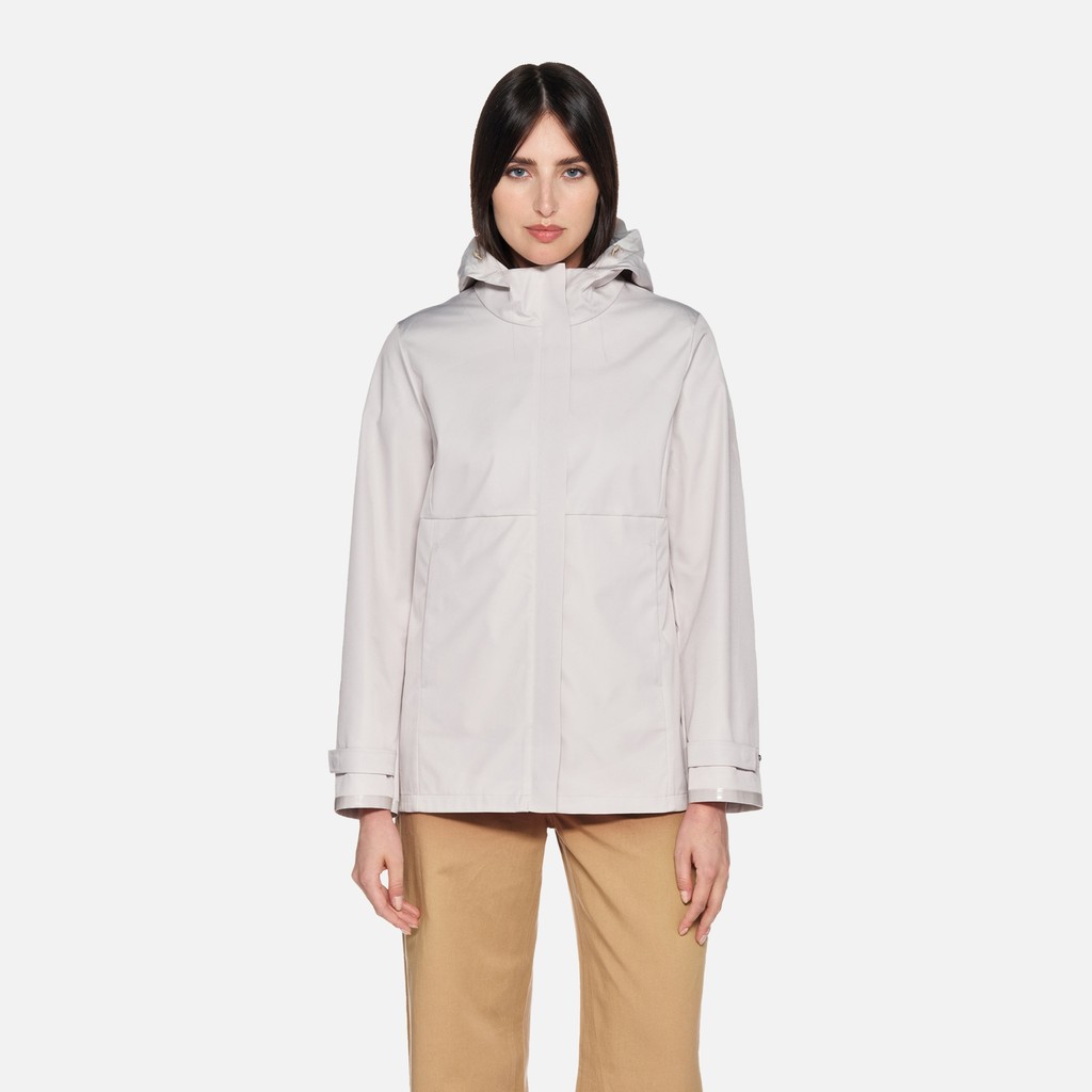 Short parka SPHERICA WOMAN Moonbeam - image number 1 | GEOX