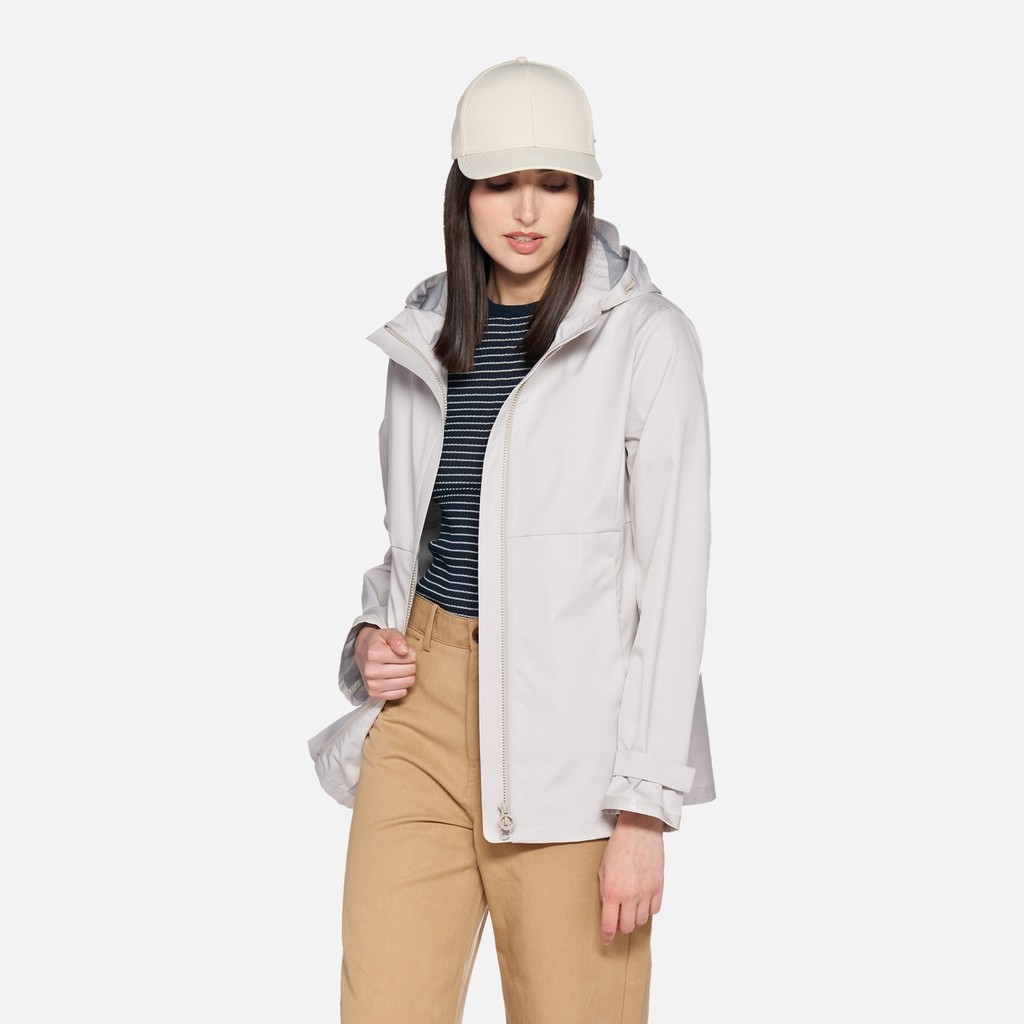 Short parka SPHERICA WOMAN Moonbeam - image number 0 | GEOX