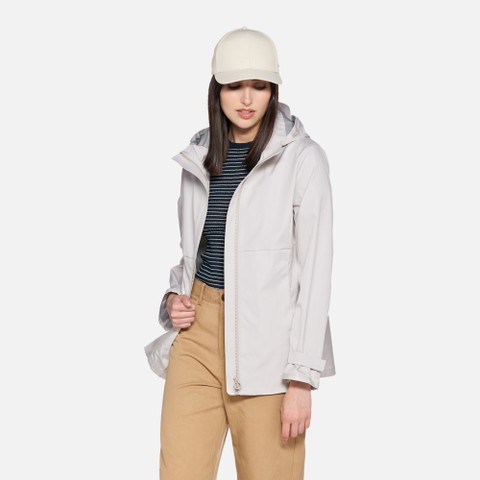 Short parka SPHERICA WOMAN Moonbeam - image number 0 | GEOX
