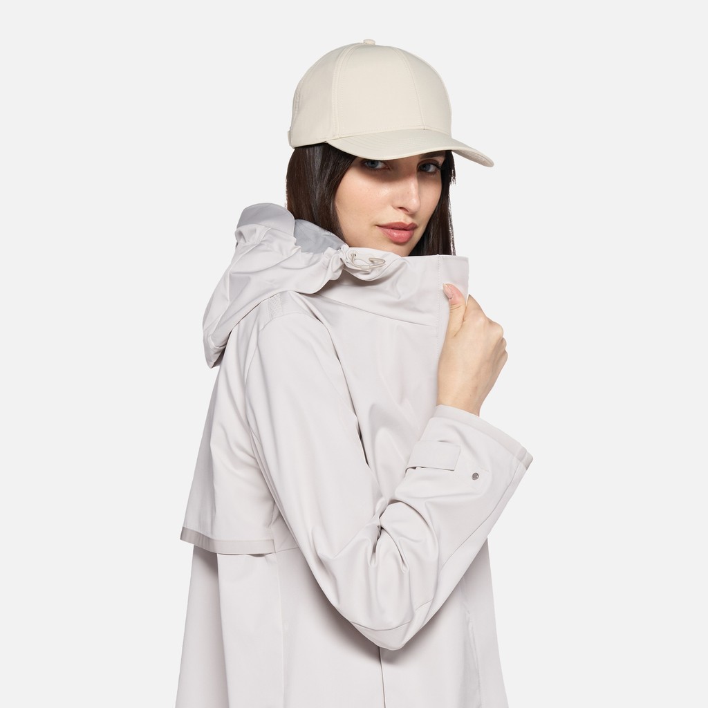 Parka court SPHERICA FEMME Blanc cass&eacute; - image number 3 | GEOX
