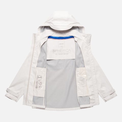 Short parka SPHERICA WOMAN Moonbeam - image number 9 | GEOX