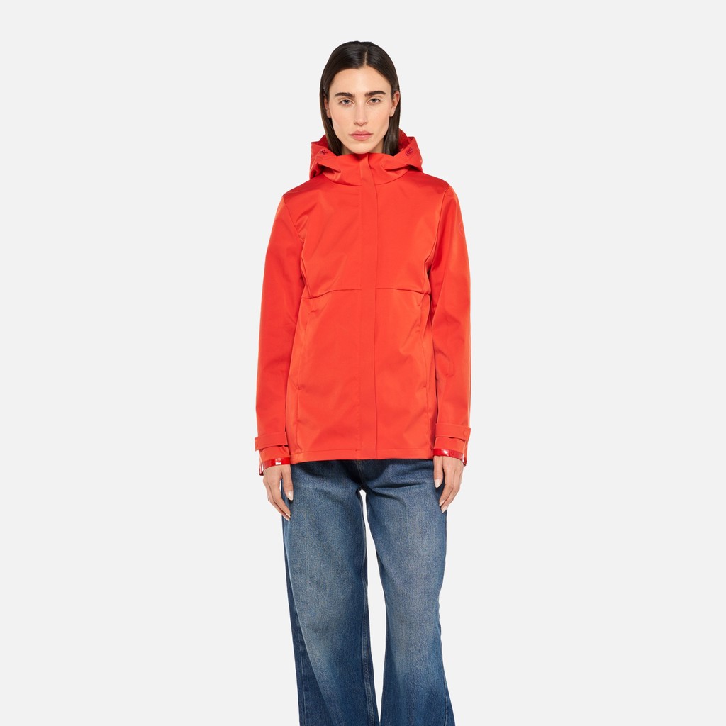 Parka court SPHERICA FEMME Rouge vif - image number 1 | GEOX
