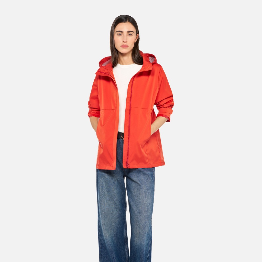 Parka court SPHERICA FEMME Rouge vif - image number 0 | GEOX