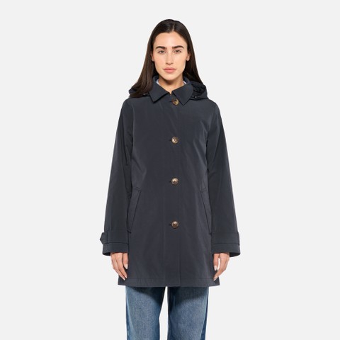 Trench coat CLAUDIN FEMME Bleu nuit - image number 2 | GEOX
