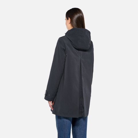 Trench coat CLAUDIN FEMME Bleu nuit - image number 3 | GEOX