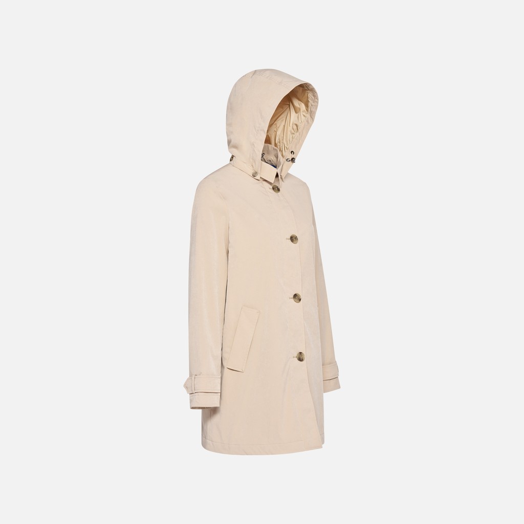 Trench coat CLAUDIN FEMME Sable - image number 5 | GEOX