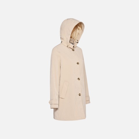 Trench coat CLAUDIN FEMME Sable - image number 5 | GEOX