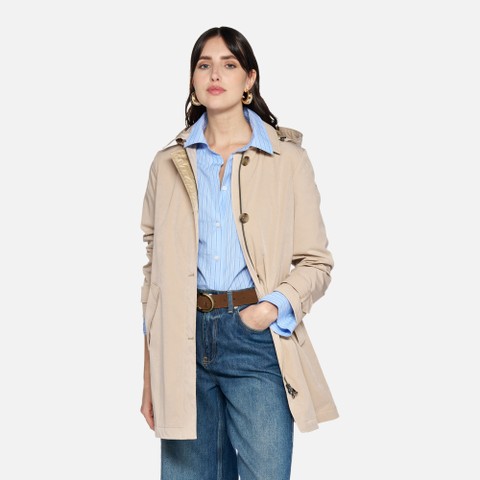 Trench coat CLAUDIN FEMME Sable | GEOX