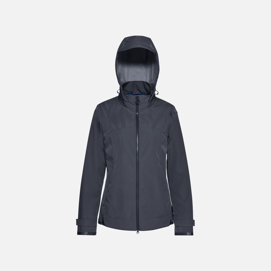 Jacket with hood SPHERICA WOMAN Sky captain - image number 0 | GEOX