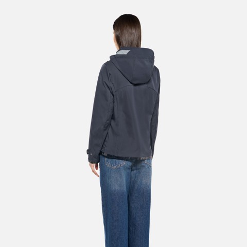 Jacket with hood SPHERICA WOMAN Sky captain - image number 2 | GEOX
