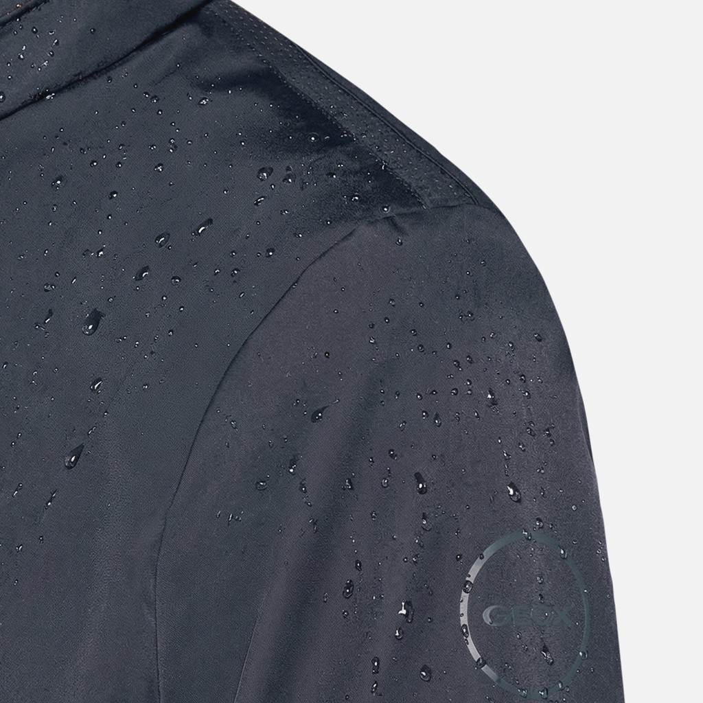 Jacket with hood SPHERICA WOMAN Sky captain - image number 10 | GEOX