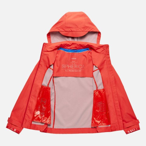 Veste &agrave; capuche SPHERICA FEMME Rouge vif - image number 9 | GEOX