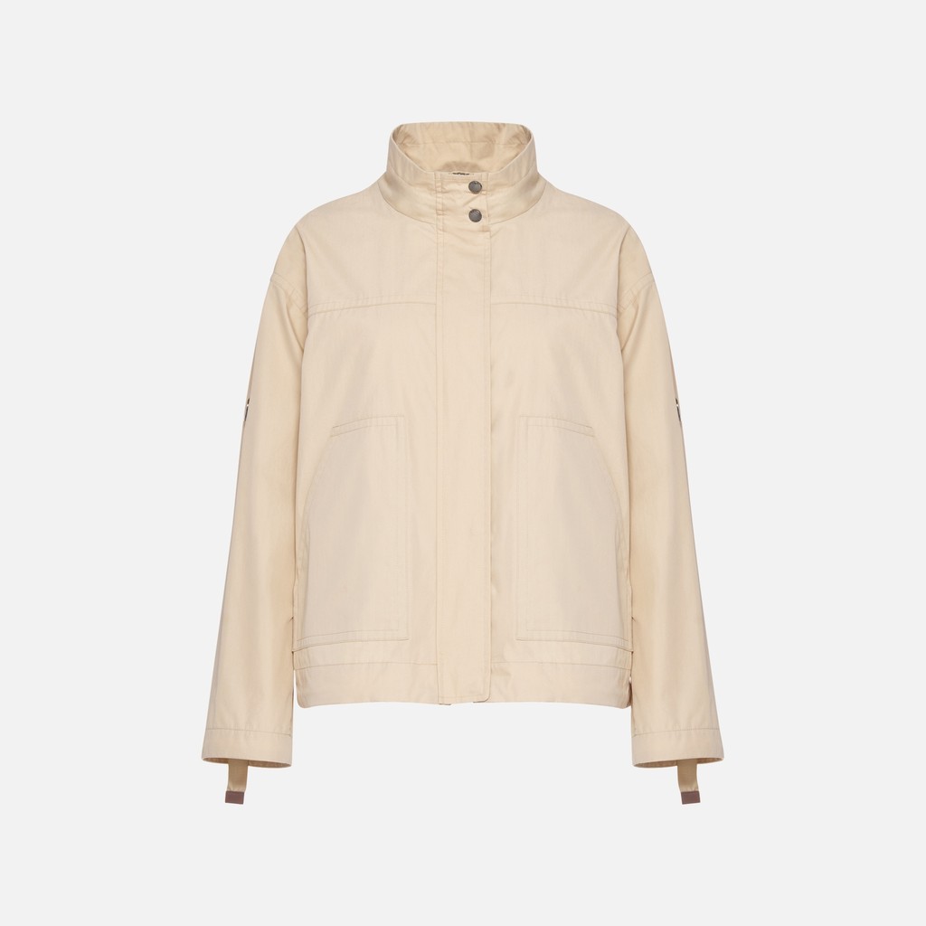 Lightweight jacket NAILEEN WOMAN Oxford tan - image number 4 | GEOX
