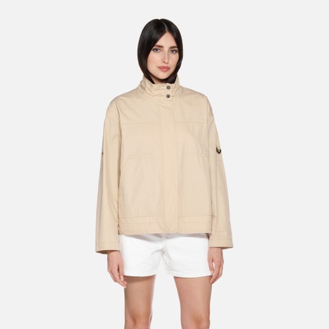 Lightweight jacket NAILEEN WOMAN Oxford tan - image number 1 | GEOX