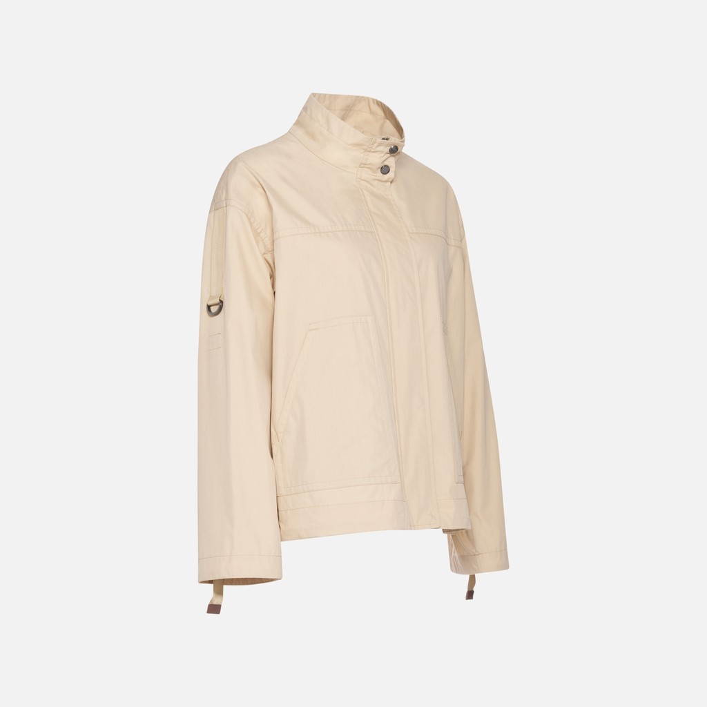 Lightweight jacket NAILEEN WOMAN Oxford tan - image number 5 | GEOX