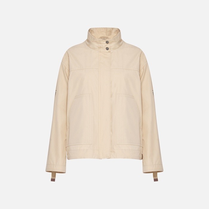 Lightweight jacket NAILEEN WOMAN Oxford tan | GEOX