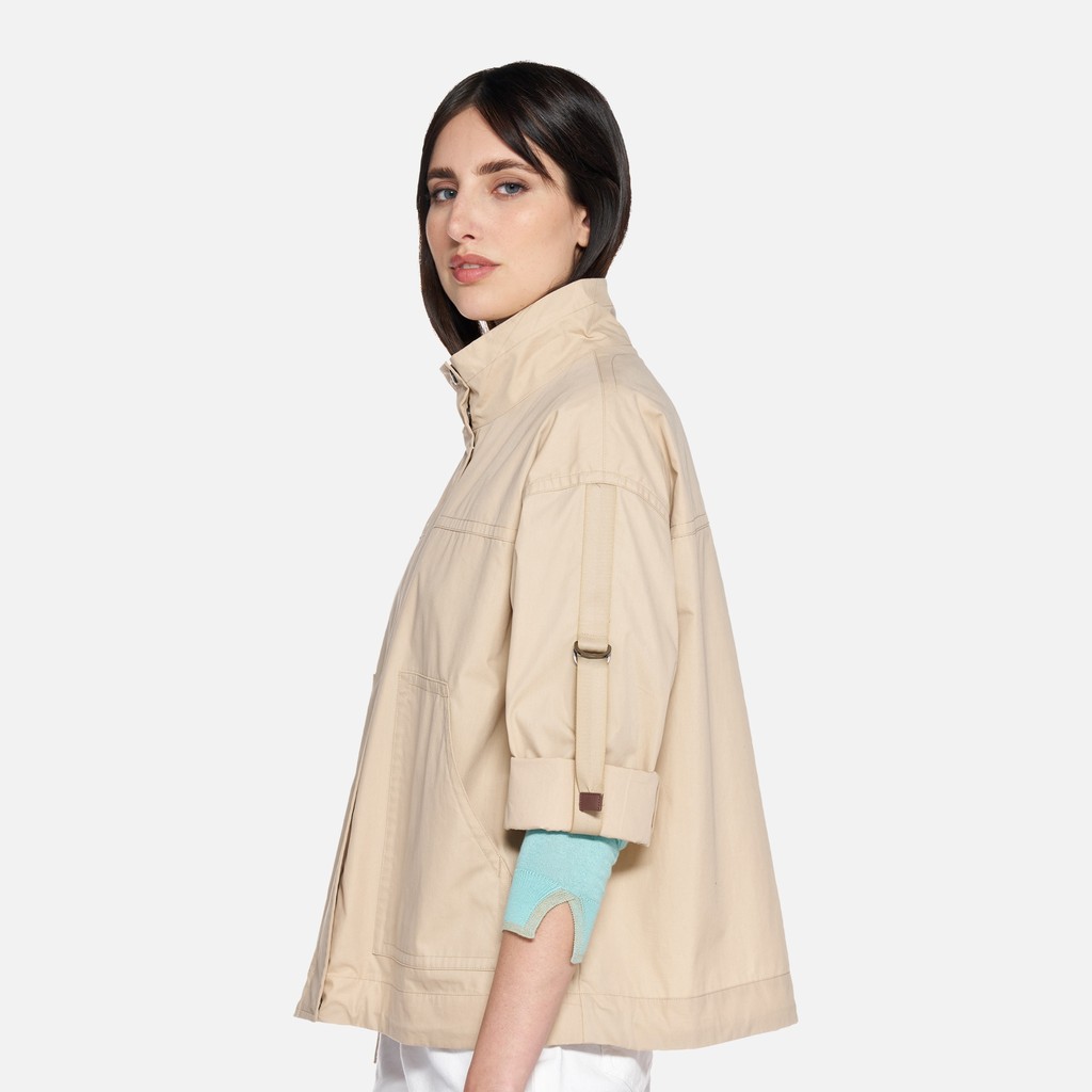 Lightweight jacket NAILEEN WOMAN Oxford tan - image number 3 | GEOX