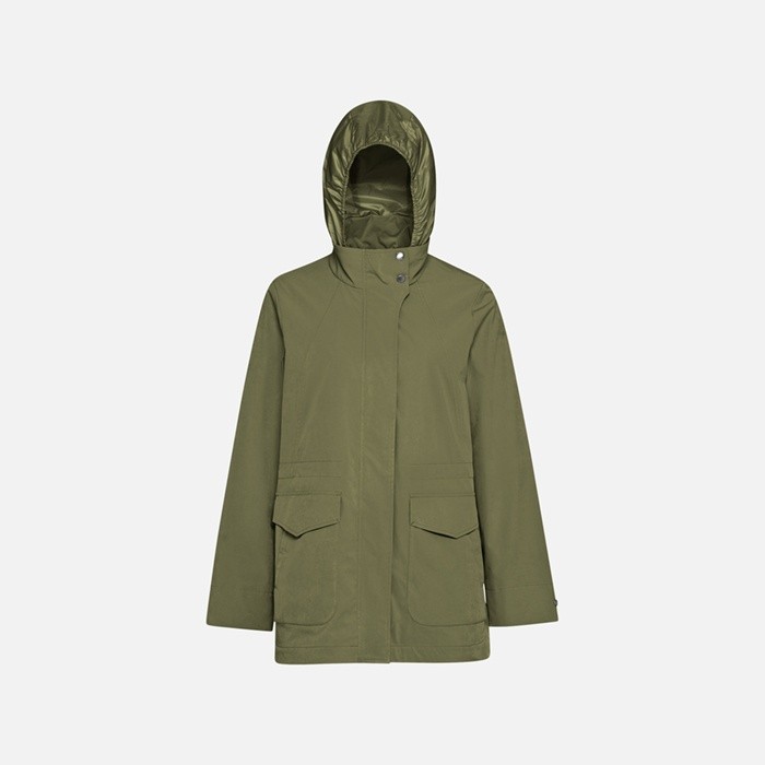 Jacket with hood CLAUDIN WOMAN Mayfly | GEOX