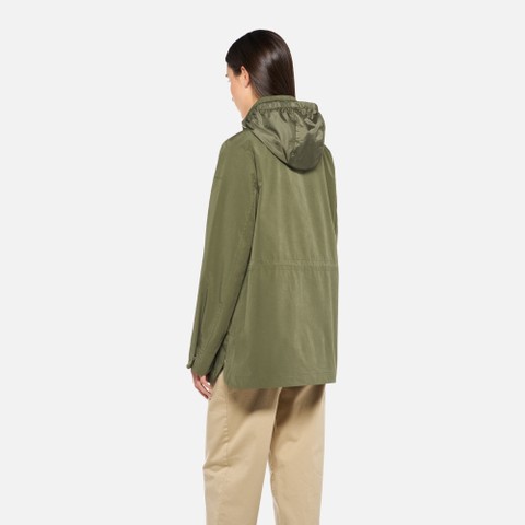 Jacket with hood CLAUDIN WOMAN Mayfly - image number 2 | GEOX