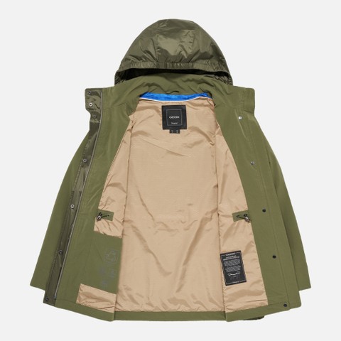 Jacket with hood CLAUDIN WOMAN Mayfly - image number 9 | GEOX