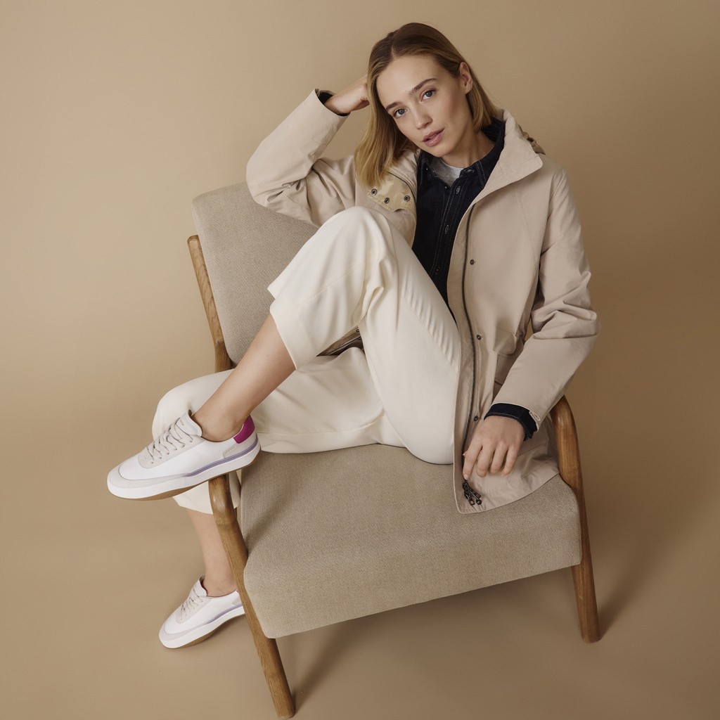 Veste &agrave; capuche CLAUDIN FEMME Sable - image number 10 | GEOX