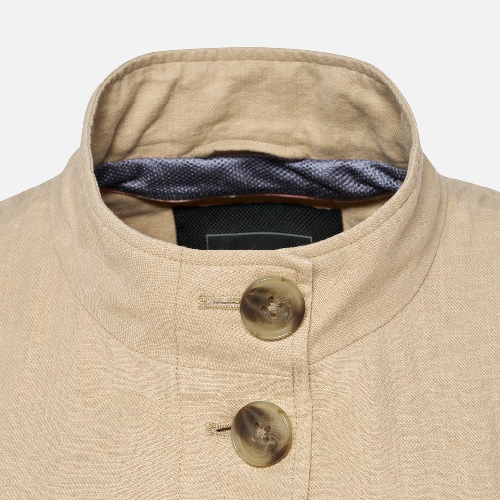 Bomber jacket MADDALUSIA WOMAN Oxford tan - image number 8 | GEOX