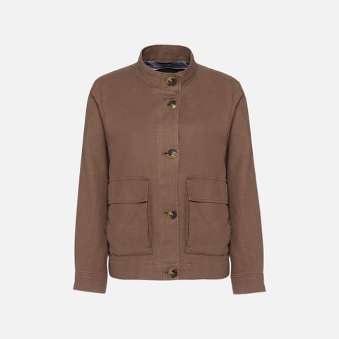 Bomber jacket MADDALUSIA WOMAN Partridge - image number 4 | GEOX