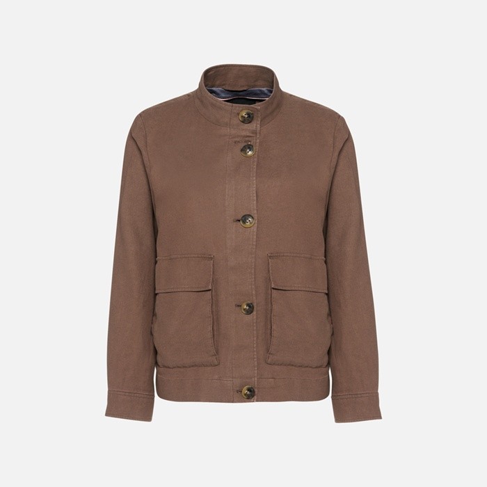Bomber jacket MADDALUSIA WOMAN Partridge | GEOX