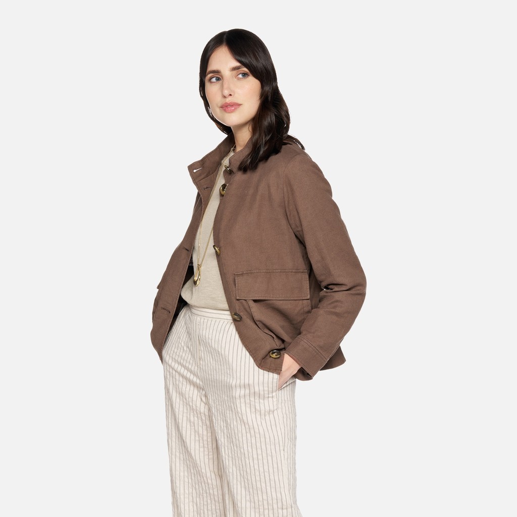 Bomber jacket MADDALUSIA WOMAN Partridge - image number 0 | GEOX