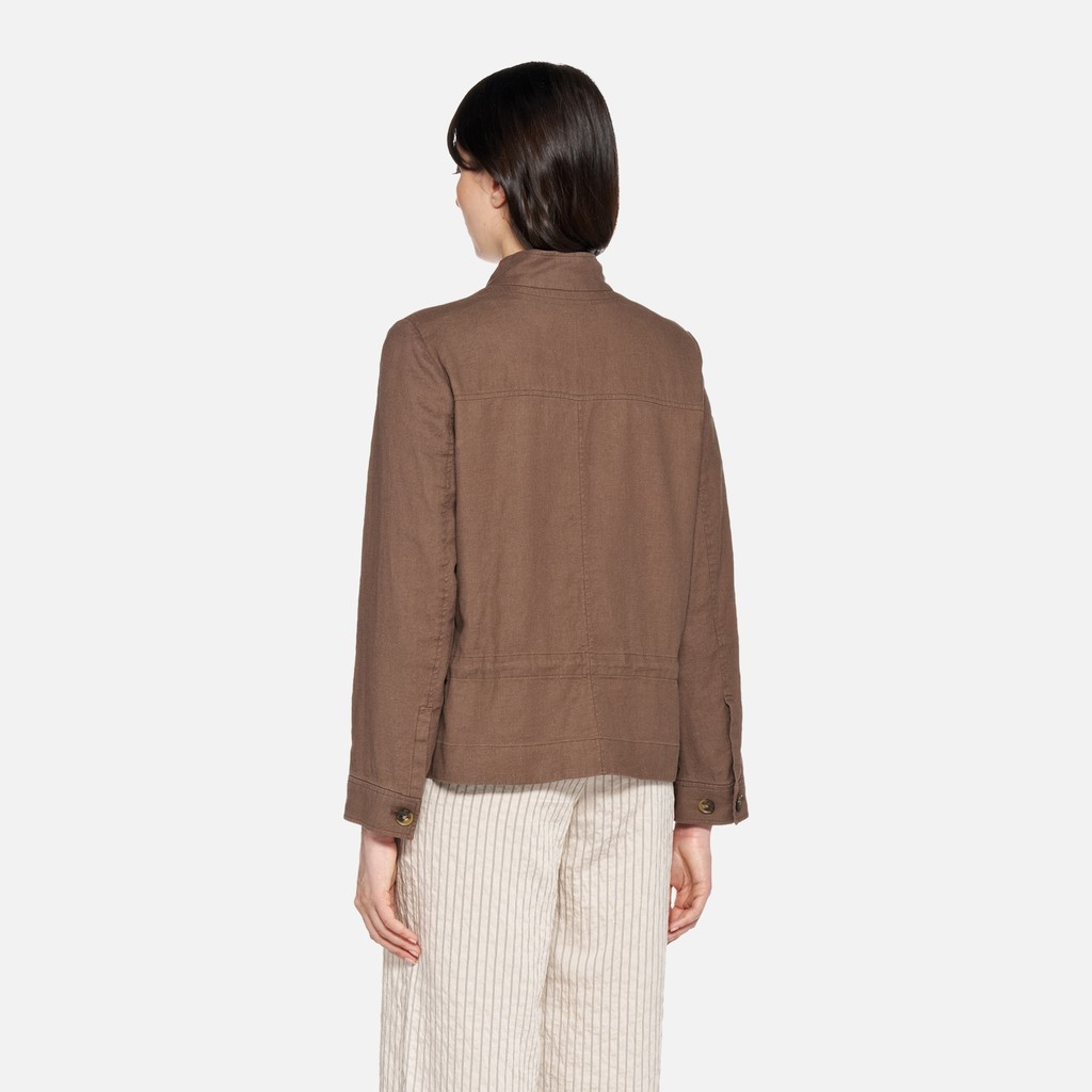 Bomber jacket MADDALUSIA WOMAN Partridge - image number 2 | GEOX