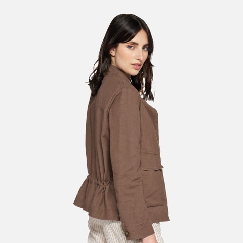 Bomber jacket MADDALUSIA WOMAN Partridge - image number 3 | GEOX