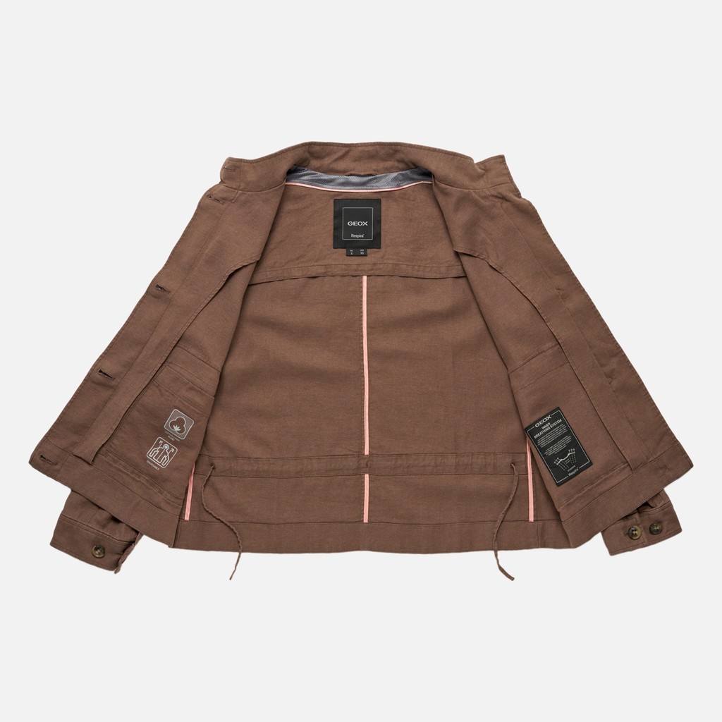 Bomber jacket MADDALUSIA WOMAN Partridge - image number 9 | GEOX