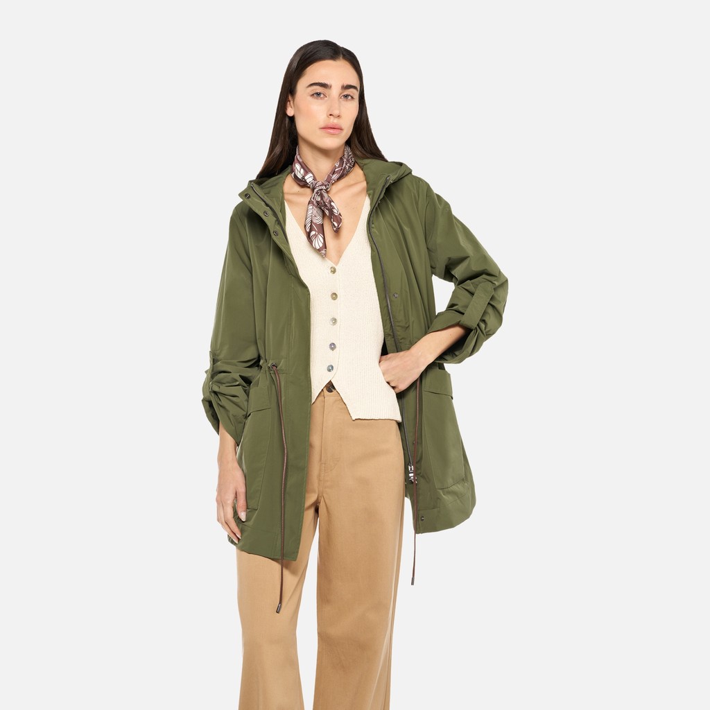 Long parka DANDRA WOMAN Mayfly - image number 0 | GEOX