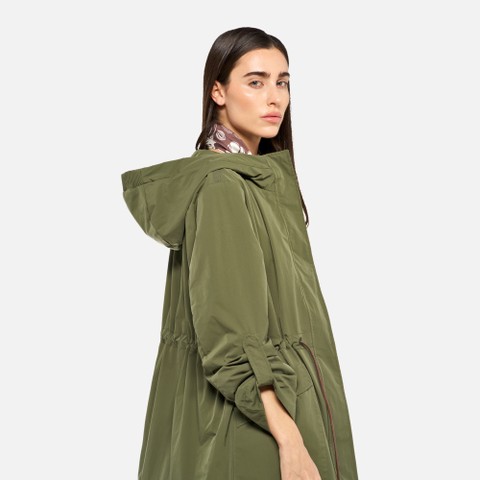 Long parka DANDRA WOMAN Mayfly - image number 3 | GEOX