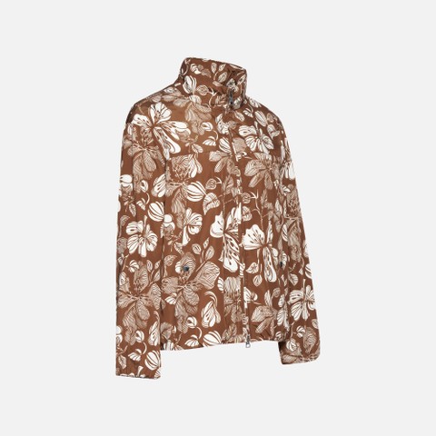 Giacca leggera ANNYA WOMAN Marrone/Bianco - image number 5 | GEOX