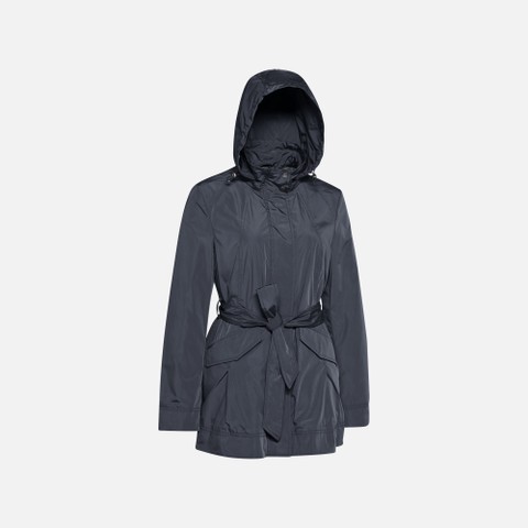 Jacket with hood ANNYA WOMAN Sky captain - image number 1 | GEOX