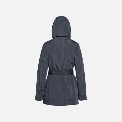 Jacket with hood ANNYA WOMAN Sky captain - image number 2 | GEOX