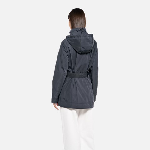 Giacca con cappuccio ANNYA DONNA Blu Notte - image number 2 | GEOX