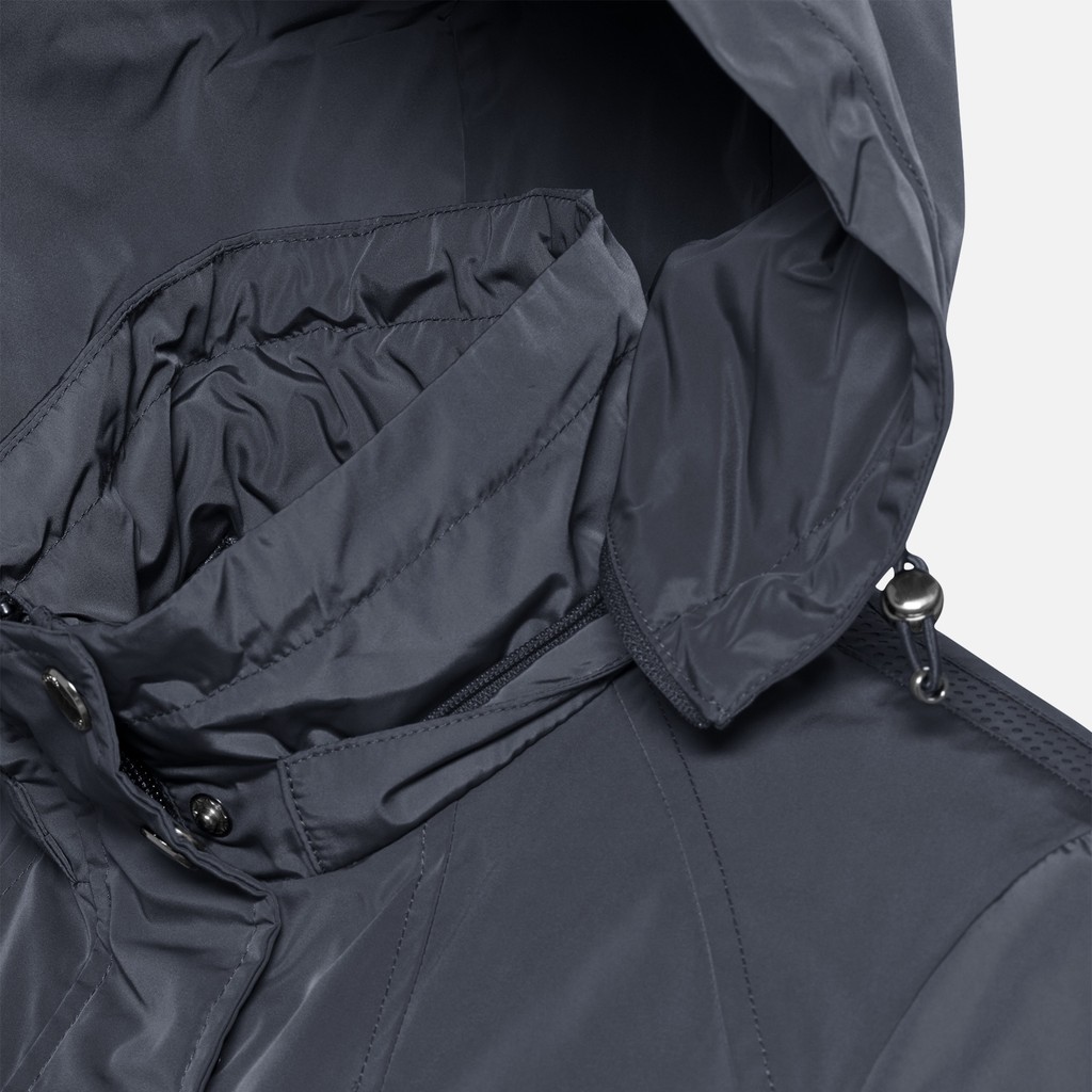 Jacket with hood ANNYA WOMAN Sky captain - image number 4 | GEOX