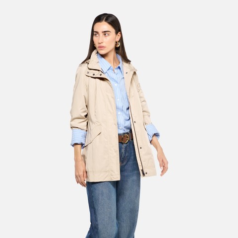 Chaqueta con capucha ANNYA MUJER Arena | GEOX