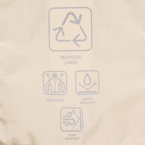 Jacket with hood ANNYA WOMAN Oxford tan - image number 4 | GEOX