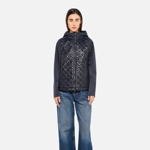 Parka court SPHERICA FEMME Bleu nuit - image number 1 | GEOX