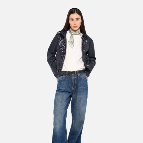 Parka court SPHERICA FEMME Bleu nuit | GEOX