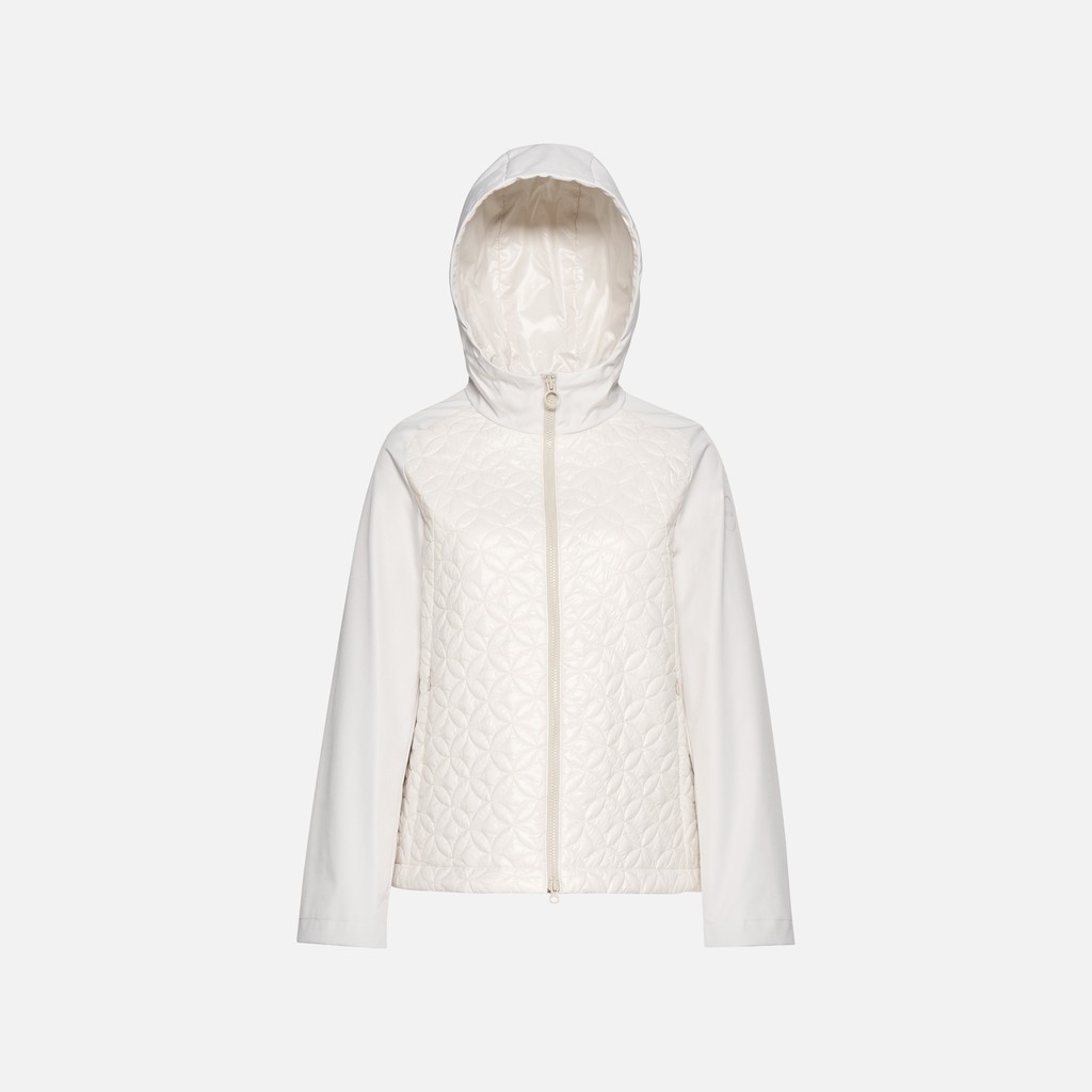 Short parka SPHERICA WOMAN Moonbeam - image number 4 | GEOX