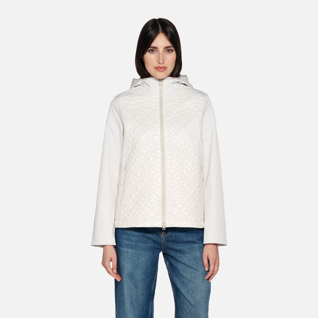 Short parka SPHERICA WOMAN Moonbeam - image number 1 | GEOX